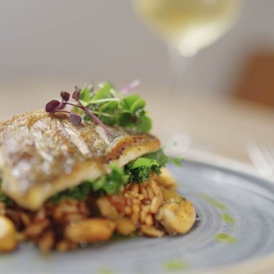 Fish served at The Sprig Bar restaurant