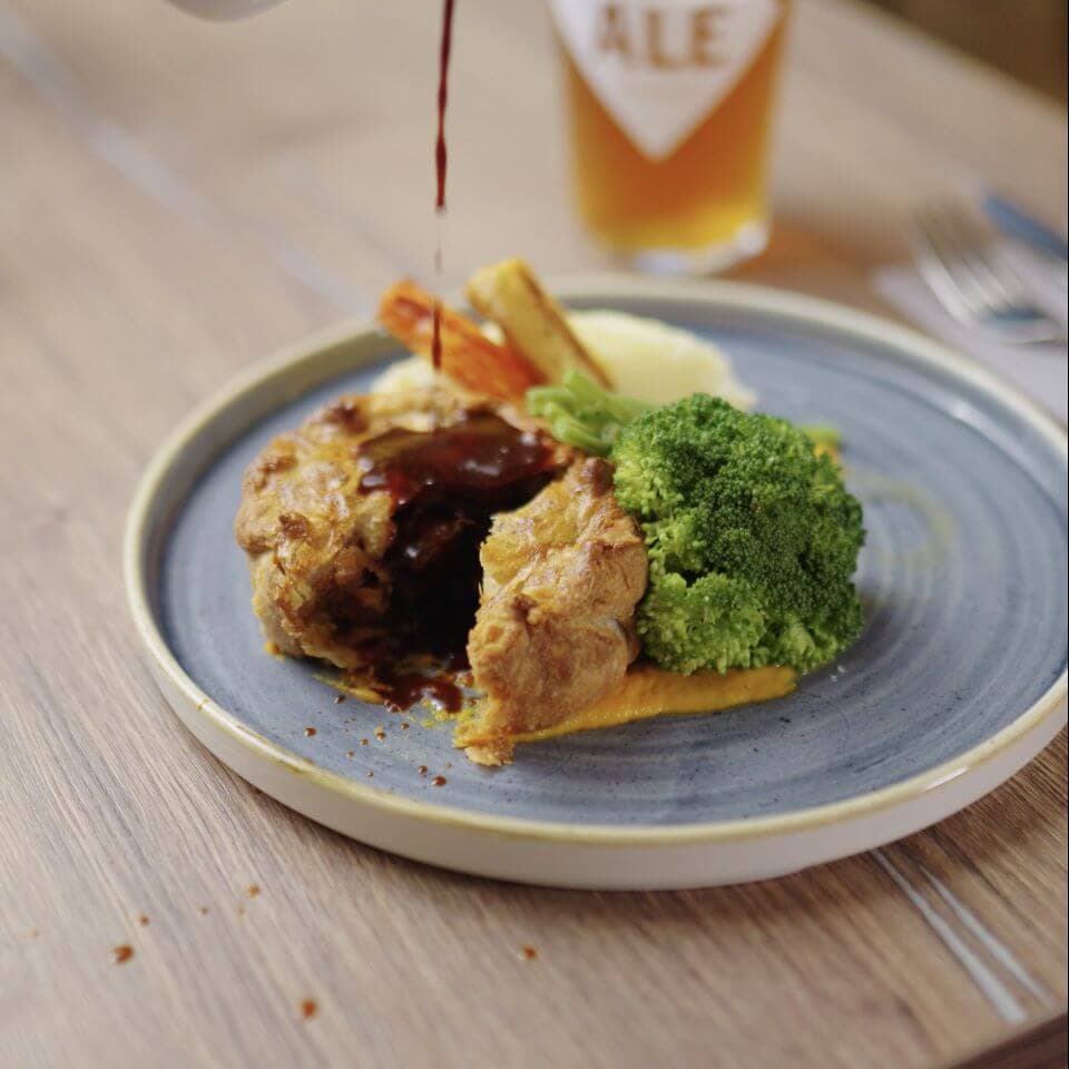Delicious pie served at The Sprig Bar restaurant
