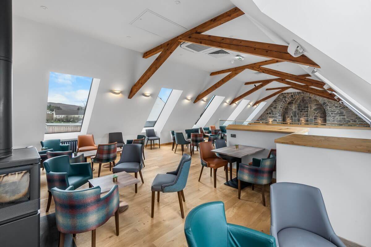 Upstairs seating at The Sprig Restaurant